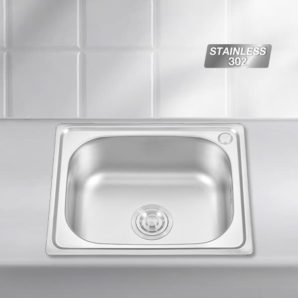 Lucky Flame ซิงค์ล้างจานสเตนเลส 1 หลุม รุ่น STB -0556 สะดืออ่างใหญ่พิเศษ รูปที่ 4