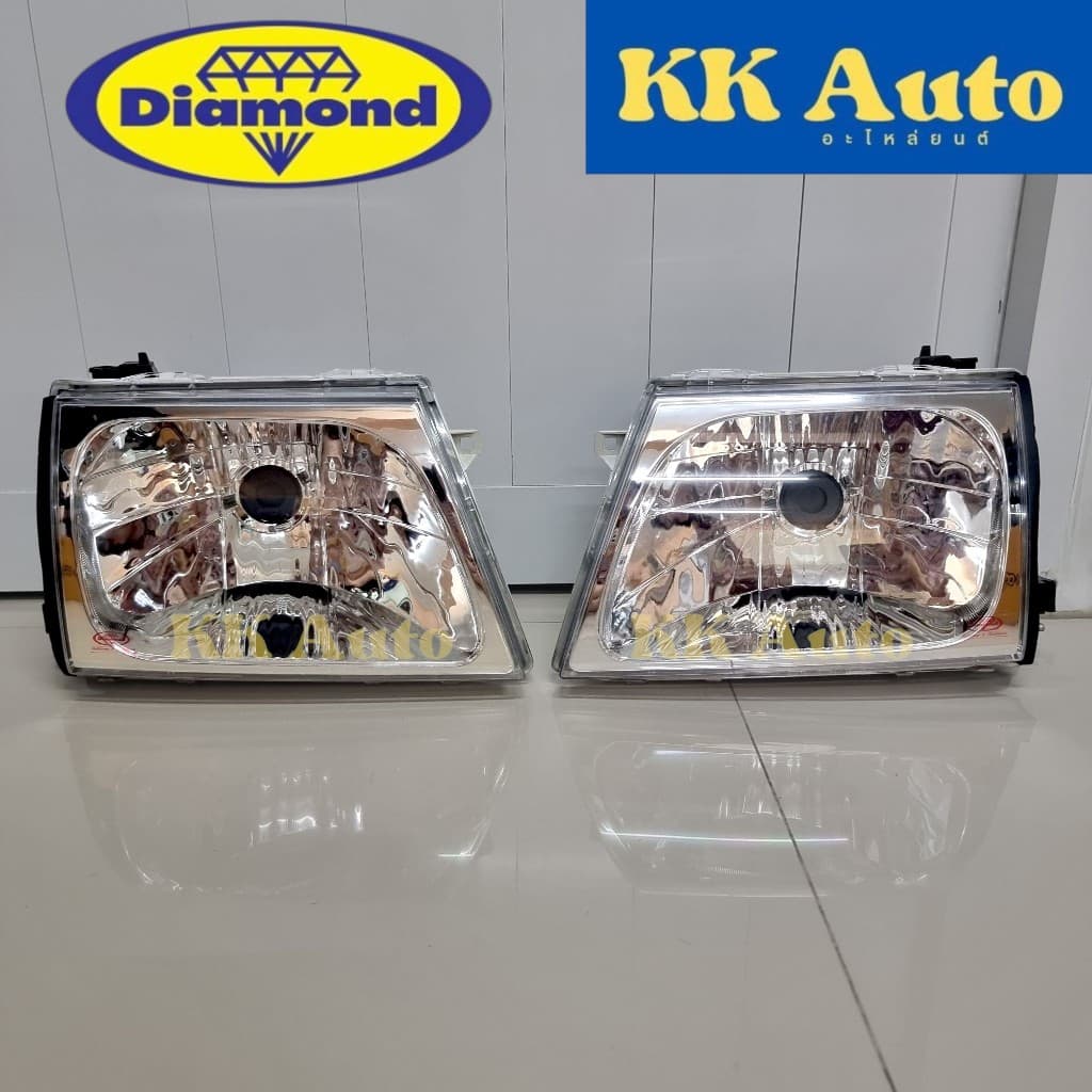 ไฟหน้าไทเกอร์ D4D ปี 2002-2003 TOYOTA TIGER D4D โตโยต้า ไทเกอ ดีโฟดี ดีโฟร์ดี ตราเพชร Diamond รูปที่ 1