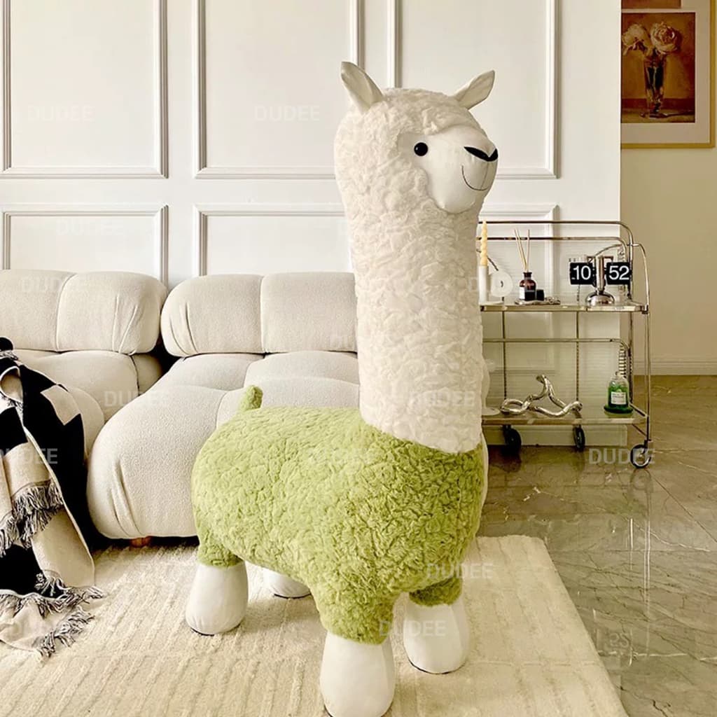 DUDEE ตุ๊กตาสุดน่ารัก Alpaca ของเล่นตุ๊กตา แกะตัวเล็กน่ารัก ตุ๊กตาสัตว์ รูปที่ 6