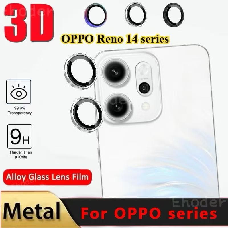 ฟิล์มเลนส์กล้อง ป้องกันเลนส์กล้อง 9Dสําหรับ Oppo Reno14 Pro 14F Reno13 Pro 13F Reno12 Pro/Reno14F Reno13F รูปที่ 4