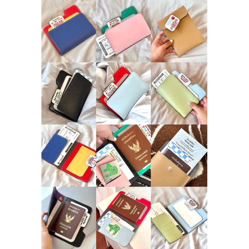 Passport case passport holder เคสพาสปอร์ต ซองหนังใส่พาสปอร์ต รูปที่ 2