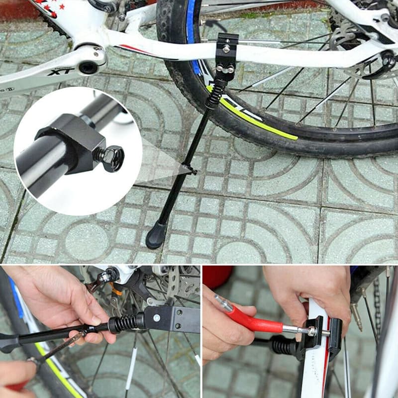 A-One Kick Stand ขาตั้งจักรยาน อลูมิเนียม จับท่อหางหลัง ขาปรับระดับได้ ใช้กับล้อ 20"-27.5" 700C รูปที่ 6