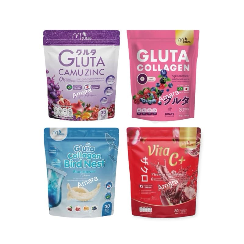 มณีกลูต้าคอลลาเจน น้ำชงผิวขาวมดซี่ Manee Gluta Collagen 1ถุง บรรจุ30ซอง รูปที่ 1
