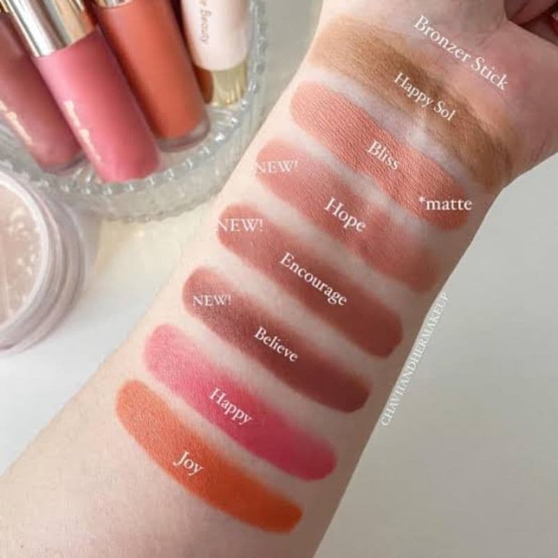แท้แบ่งขายrare beauty liquid blushบลัชเนื้อลิควิด แบ่งขายสำหรับทดลอง รูปที่ 4