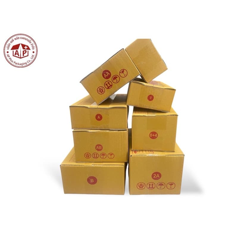 กล่องไปรษณีย์ กล่องพัสดุ 00/0/0+4/A/AA/2A/AB/B ทำจากกระดาษ KA125 ราคาโรงงานผลิตเอง รูปที่ 2