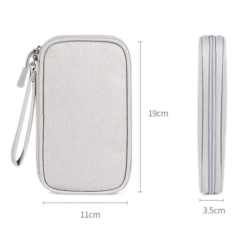 bag organizer แบตสำรอง กระเป๋า เก็บ power bank เคสสายชาร์จ แฟลชไดร์ฟ usb หูฟัง กันน้ำ รูปที่ 8