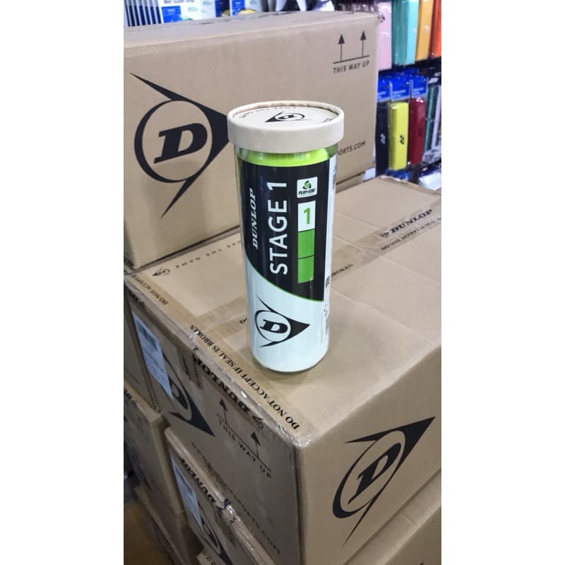 ลูกเทนนิส DUNLOP STAGE 1 TENNIS BALL บอลจุดเขียว รูปที่ 1