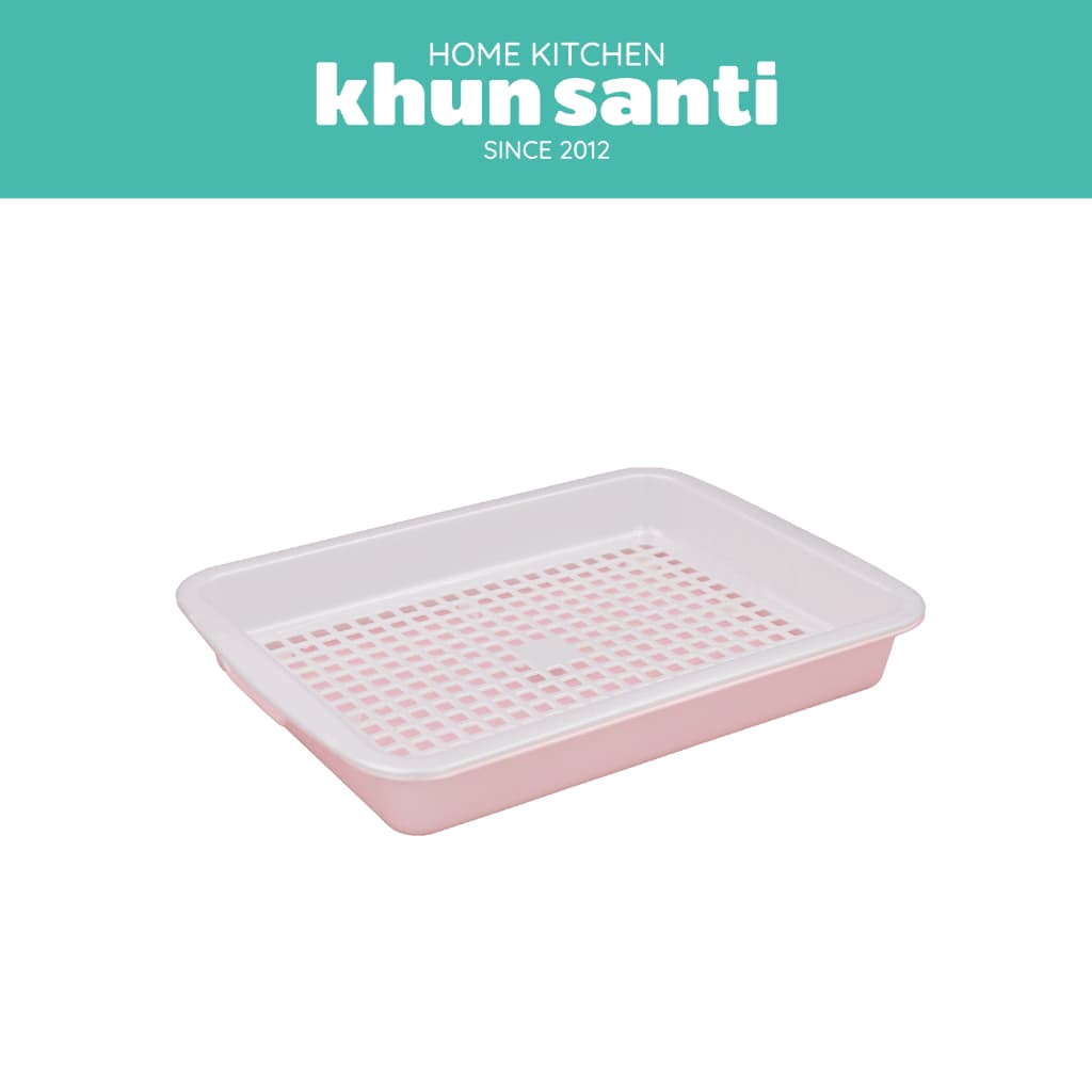KHUN SANTI ถาดอเนกประสงค์ ที่คว่ำแก้ว T-569 ขนาด : 37 x 27.3 x 5.2 cm รูปที่ 4