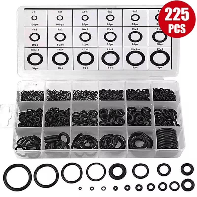 225ชิ้น ยางโอริง อเนกประสงค์MT O ring18ขนาด ยางโอริง อเนกประสงค์ คุณภาพสูง พร้อมกล่องพลาสติก รูปที่ 2