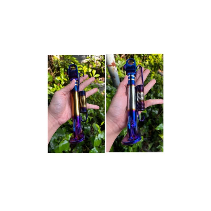 ขาตั้งข้าง พร้อมสปริง XMAX 300 ขาตั้งเดี่ยว แบบโหลด ยาว 17.5 ซม. สีดำ สีชุบ ทองไทเท เงินไทเท รูปที่ 9