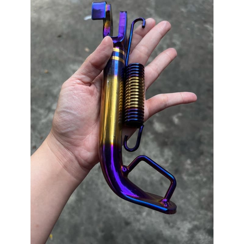 ขาตั้งข้าง พร้อมสปริง XMAX 300 ขาตั้งเดี่ยว แบบโหลด ยาว 17.5 ซม. สีดำ สีชุบ ทองไทเท เงินไทเท รูปที่ 7