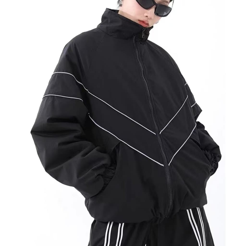 MCTE เสื้อแจ็กเก็ต กันลม แฟชั่นฤดูใบไม้ร่วง สำหรับผู้ชาย และผู้หญิง R6637 รูปที่ 3