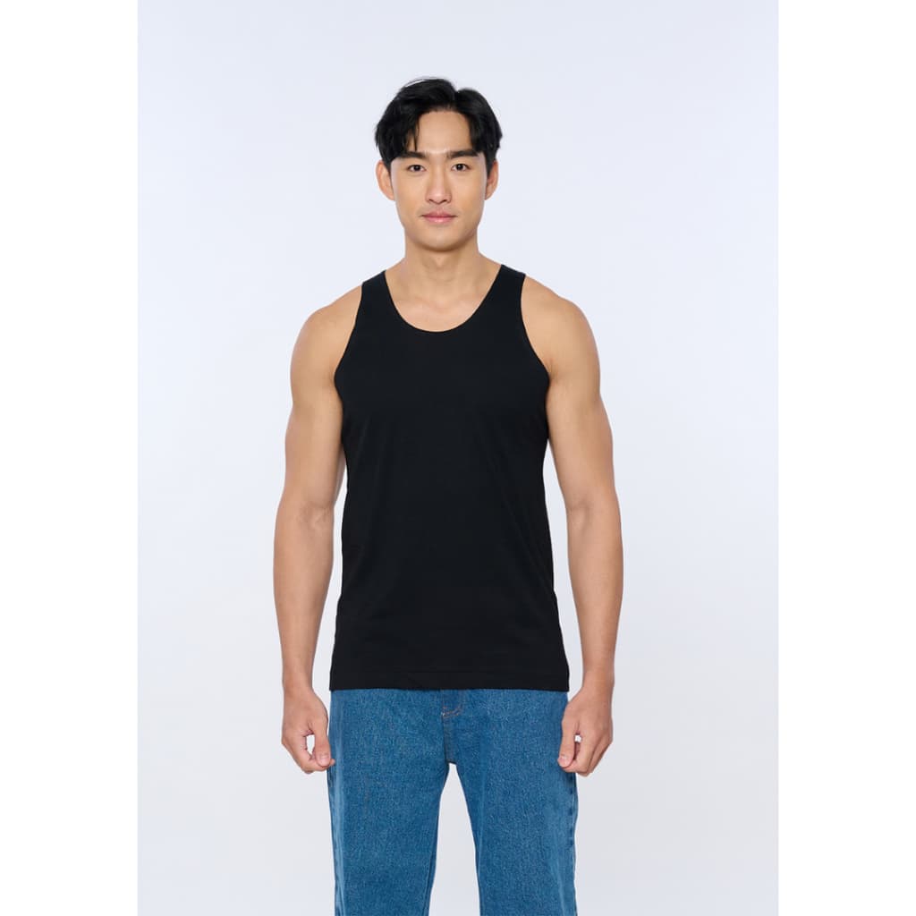 เสื้อกล้าม สีขาว/ดำ ตราห่านคู่ ผ้านุ่ม ใส่สบาย ระบายอากาศดี รูปที่ 5