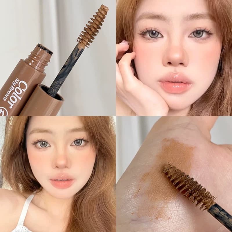 Aimeili Light and Dazzling Three-Dimmensional Eyebrow Cream ครีมปัดขนคิ้ว ย้อมสีคิ้ว ติดทน กันน้ำ เซตคิ้วตั้ง รูปที่ 6