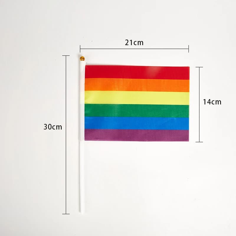 ราคาต่อ 10 ชิ้น ธงสีรุ้ง ธงสายรุ้ง ธง‍ LGBT ขนาด 90x150cm ธงความเท่าเทียม ธงหลากสี มองเห็นสองด้าน รูปที่ 6