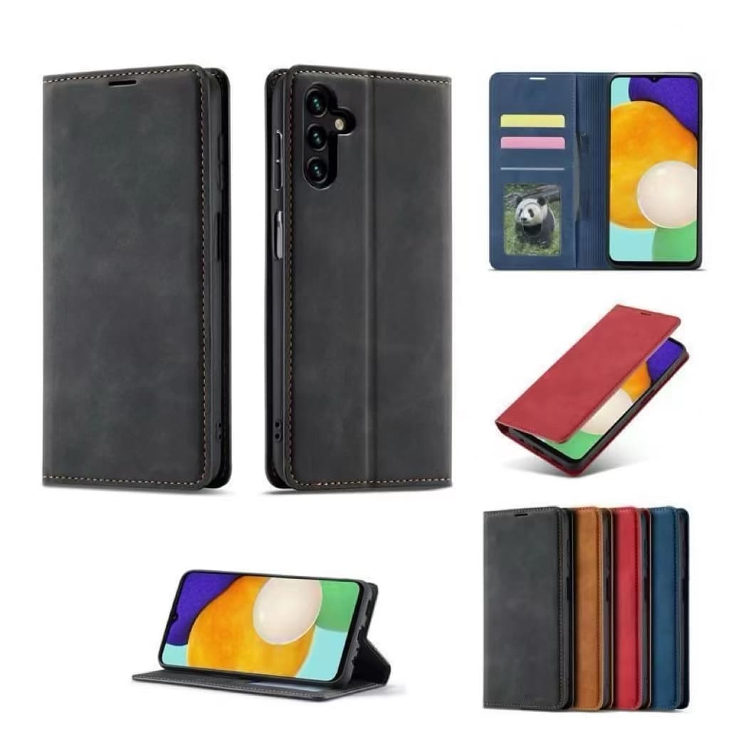 เคสฝาพับหนัง Xunte สำหรับ Samsung A16 A26 A36 A56 A06 4G A06 5G A05 A05S S24FE กระเป๋า ใส่บัตรได้ ตั้งได้ รูปที่ 6