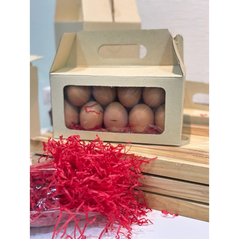 กล่องเทคโฮม กล่องใส่ผลไม้ กล่องใส่ไข่ ใสของขวัญ Take Home Box 10 ใบ/แพค รูปที่ 7