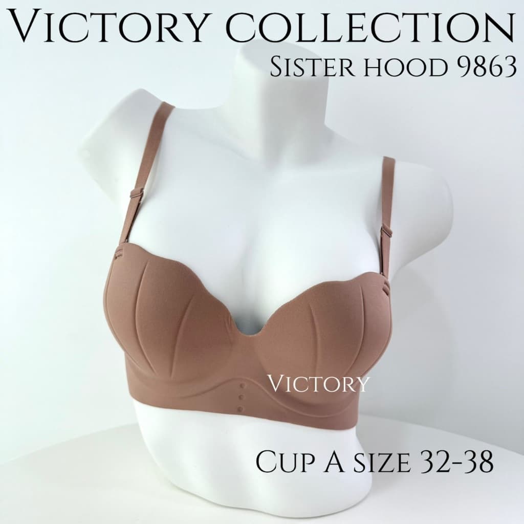 ชุดชั้นใน sister hood 9863 ไร้โครง ฟองกลาง แต่ดันทรงสวย เต้าเปลือกหอยน่ารักมาก รูปที่ 2
