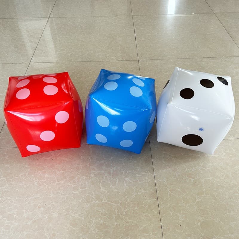 ลูกเต๋าเป่าลม PVC ลูกเต๋า พองลม ขนาดใหญ่ ของเล่นเด็ก ของเล่นสระว่ายน้ำ ฮิตในtiktok ลอยน้ำได้ กิจกรรมกลางแจ้ง เกมส์ชายหาด รูปที่ 4