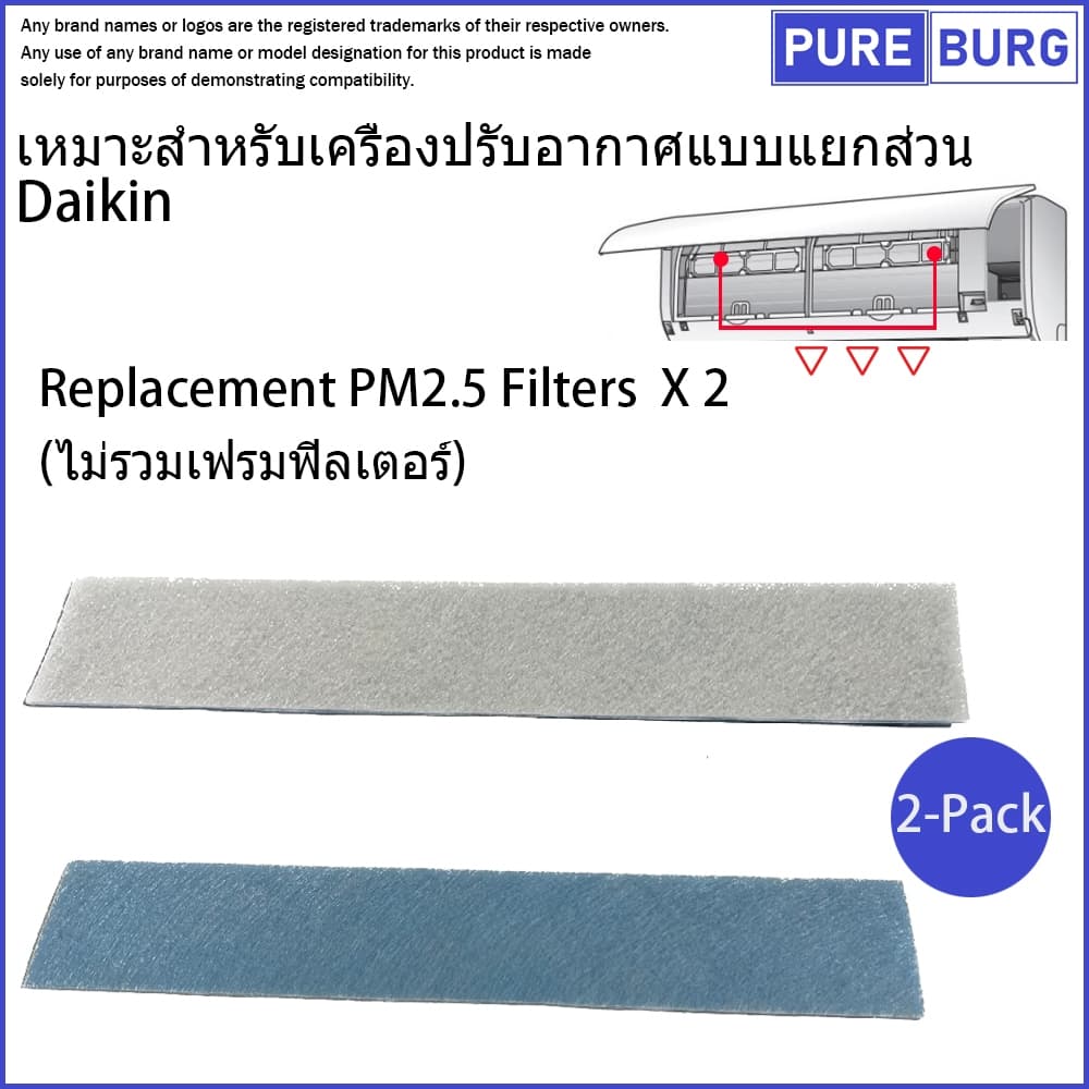 เหมาะสำหรับเครื่องปรับอากาศแบบแยกส่วน Daikin แผ่นกรอง PM2.5 ทดแทนเหมาะกับเครื่องปรับอากาศ รูปที่ 1