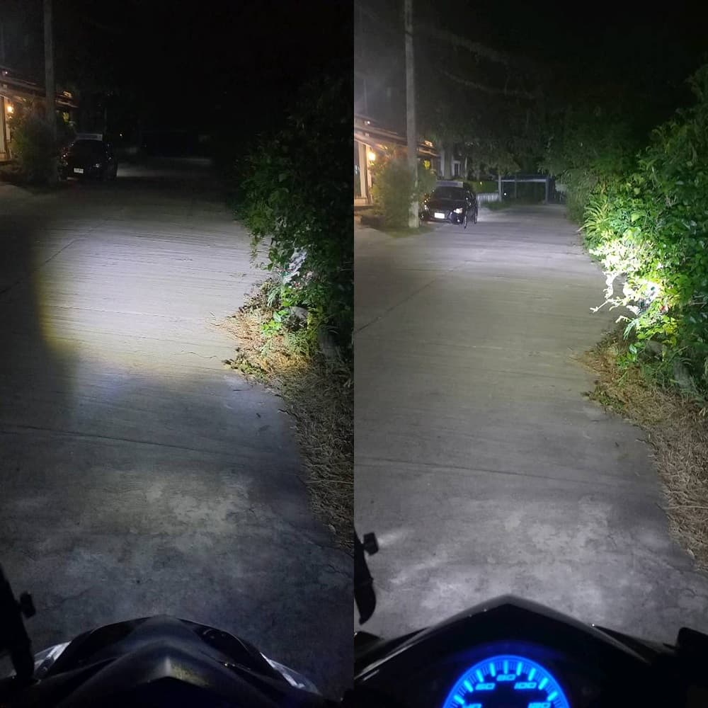 LC LUCENT ไฟหน้า มอเตอร์ไซค์ LED โปรเจ็คเตอร์ P15D BA20D H4 ไฟสูง ไฟต่ำ ในหลอดเดียวกัน รูปที่ 8