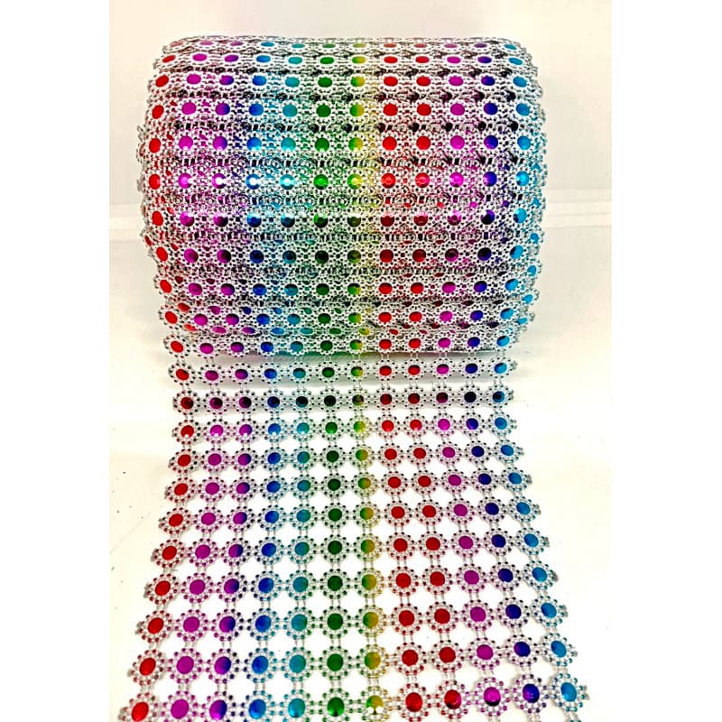 สังวาลย์พลอยสีรุ้ง สีเงิน สีทอง ขนาด 8 มิล แพ็ก 120 ชิ้น ตกแต่เหรียญโปรยทาน รูปที่ 3