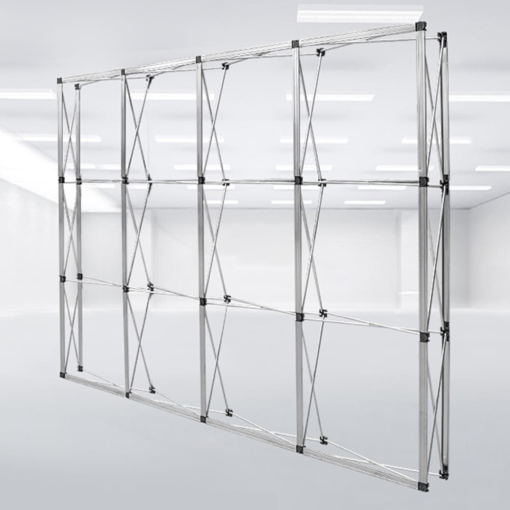 โครงตาข่าย อลูมิเนียม แบบพกพา ขนาด 3x3 3x4 ขาตั้งฉากแบล็คดรอป Frame Backdrop สำหรับงานแสดงสินค้า รูปที่ 9