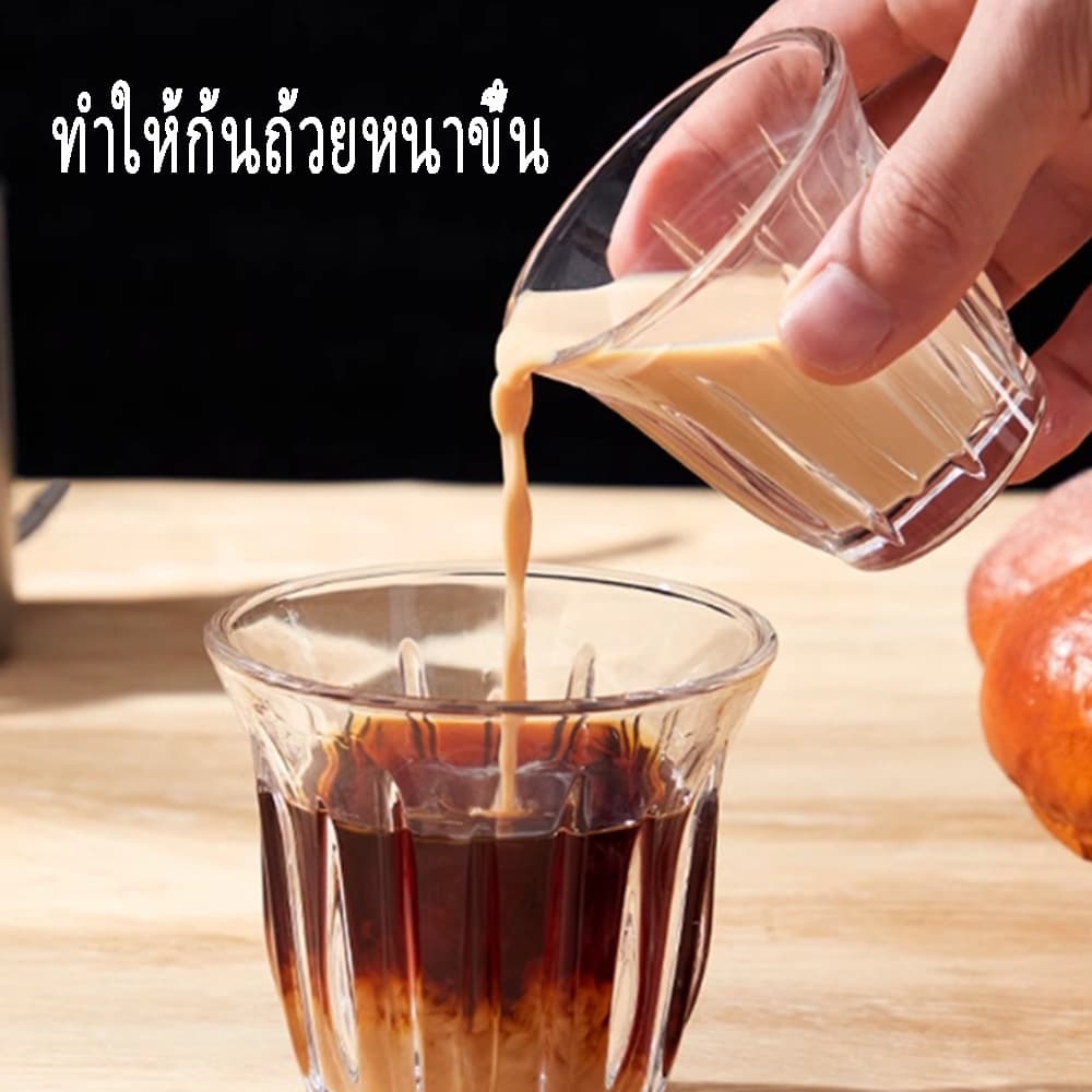 พร้อมจัดส่ง｜ ถ้วยกาแฟ อิตาเลี่ยนเอสเปรสโซสกัดแก้วลาเต้ถ้วยออสเตรเลียสีขาวอารมณ์ทนความร้อนถ้วยแก้ว glass รูปที่ 9