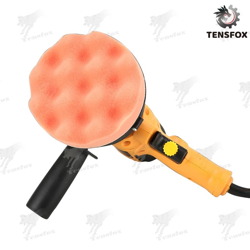 Tensfox เครื่องขัดสีรถ 5นิ้ว 950W เครื่องขัดเงารถ เครื่องขัดสีรถยนต์ ขัดสีรถ ผ้าขนแกะขัดสี ฟองน้ำขัดสี อุปกรณ์ครบ รูปที่ 5