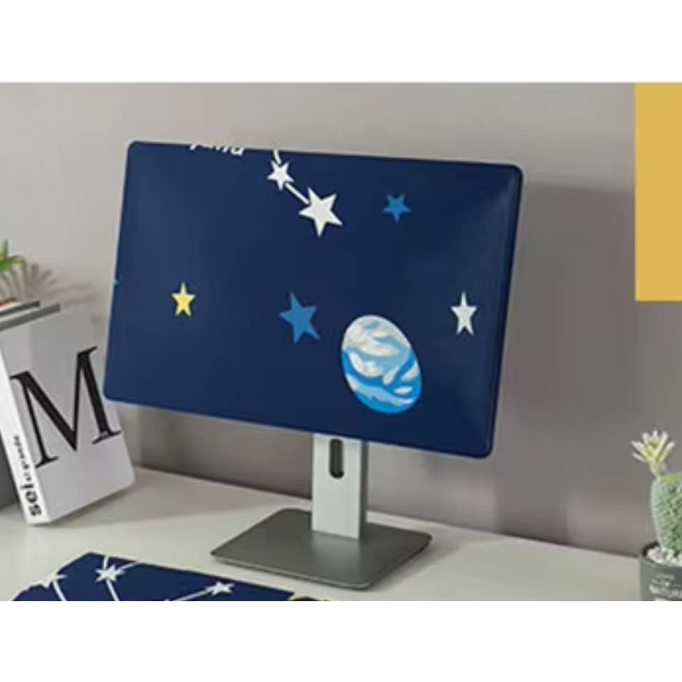 ผ้าคลุมจอคอม 24 27 นิ้ว ผ้าคลุมหน้าจอคอมพิวเตอร์ ที่คุมครอบ computer monitor cover รูปที่ 7
