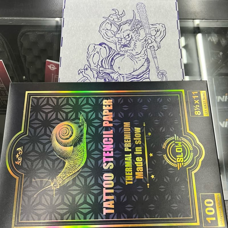 SLOW TATTOO STENCIL PAPER กระดาษลอกลายใช้กับเครื่องลอกลาย รูปที่ 5