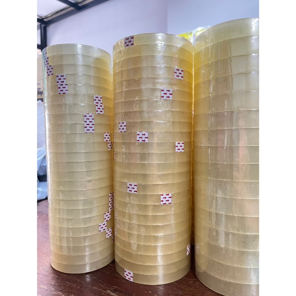 เทปใส 45/100หลา ขนาดหน้ากว้าง 12mm,18mm,24mm,36mm แกน 3 นิ้ว หนา 40/43/45 ไมครอน รูปที่ 4