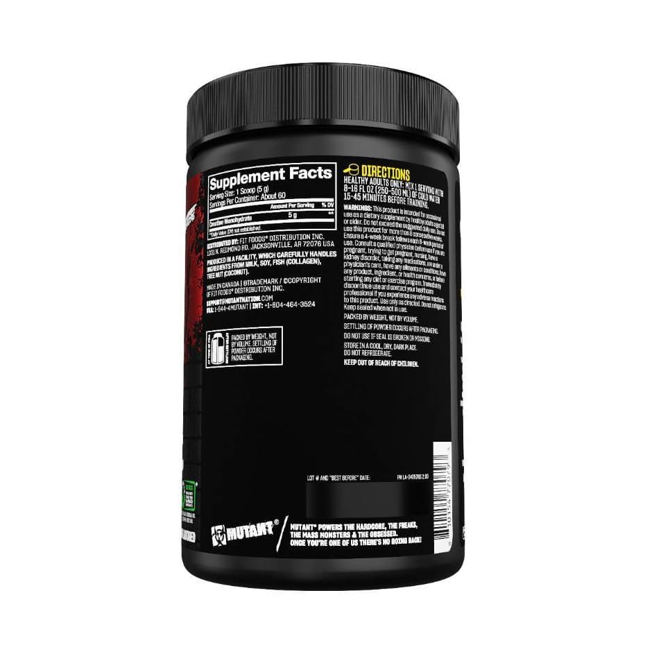 Mutant Creatine 300 g ครีเอทีนแบบผง เพิ่มแรง เพิ่มพลัง ก่อนออกกำลังกาย รูปที่ 6
