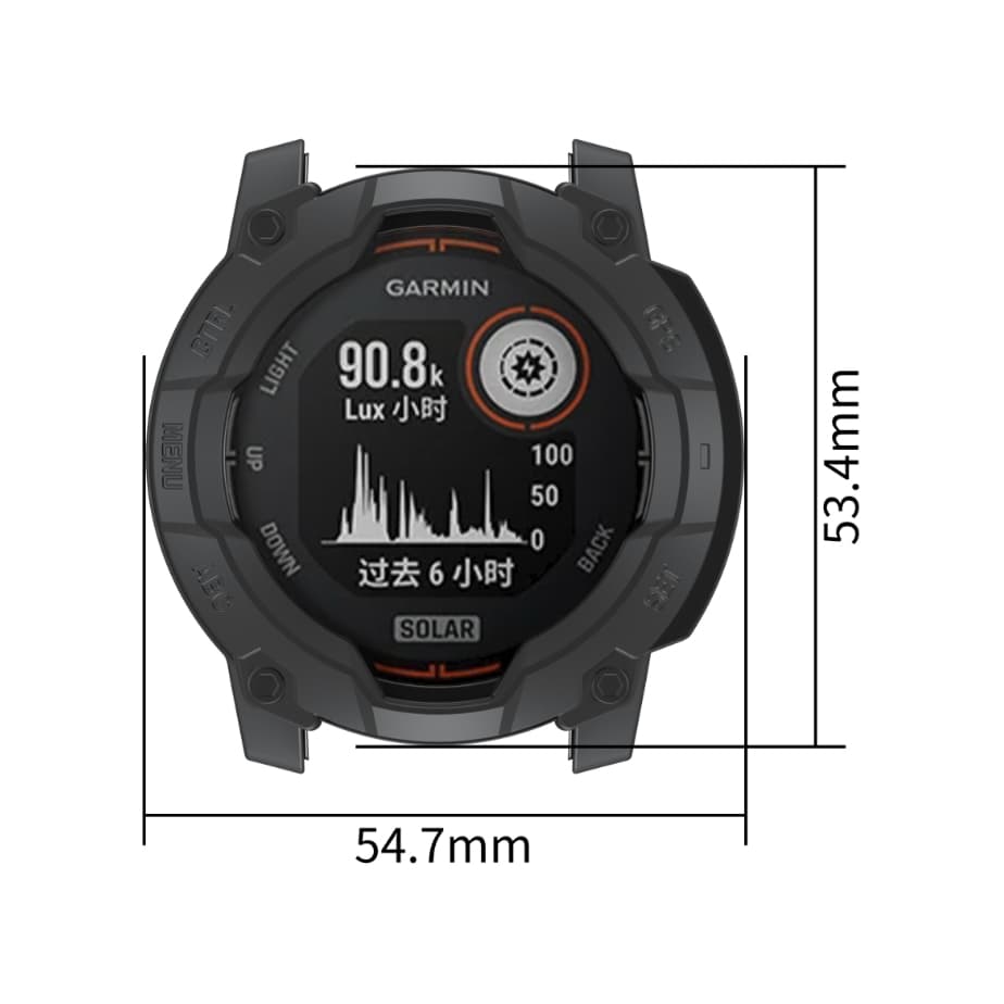 Case กันรอย TPU สีดำทึบ สำหรับ Garmin Instinct 3 Instinct3 45mm และ 50 mm คุณภาพดี วัสดุไม่แข็ง สวยๆ รูปที่ 5