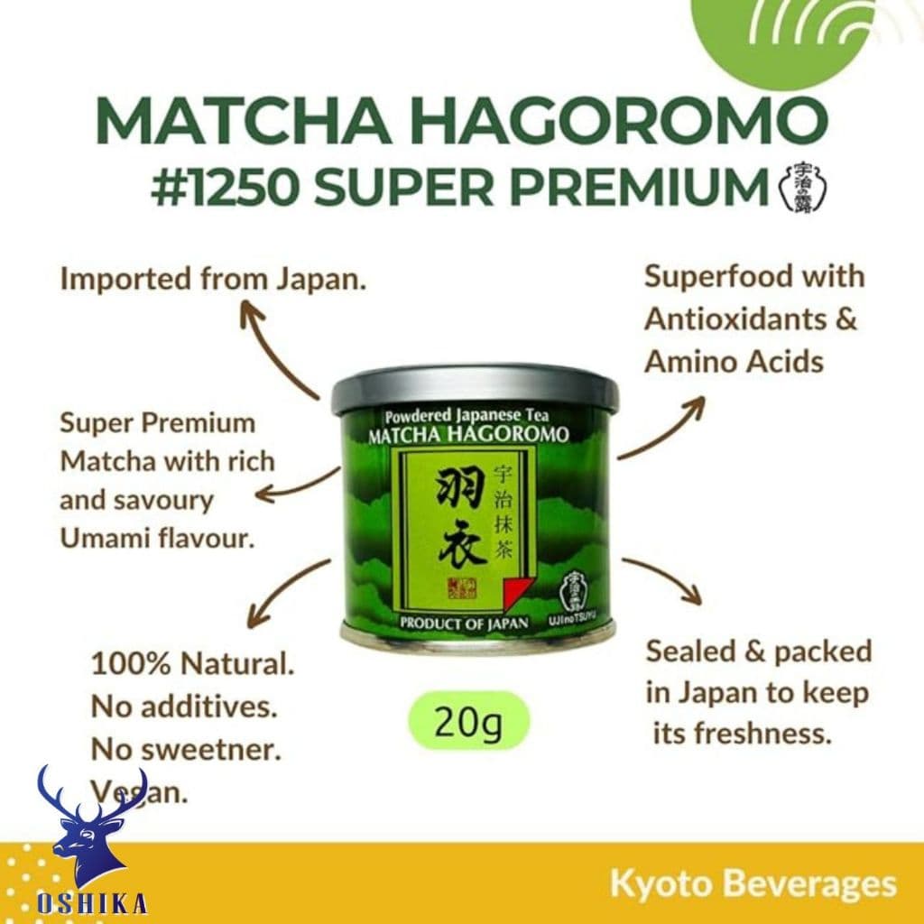 มัทฉะเกรดพิธีการUjinotsuyu Matcha Mutsucha Hagoromo #1250 Premium Made in Japan 100% อูจิโนะซึยุ ขนาดพกพา 20G รูปที่ 4