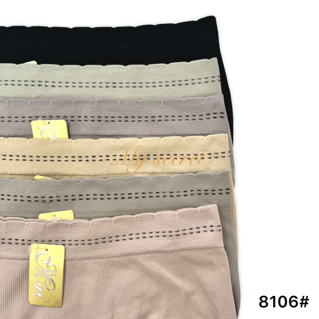 กางเกงในผ้าทอ เอวกึ่งสูง ทรงเต็มตัว ใส่สบาย เอว 28-34 นิ้ว ผู้หญิง เสื้อผ้า 8106# รูปที่ 2