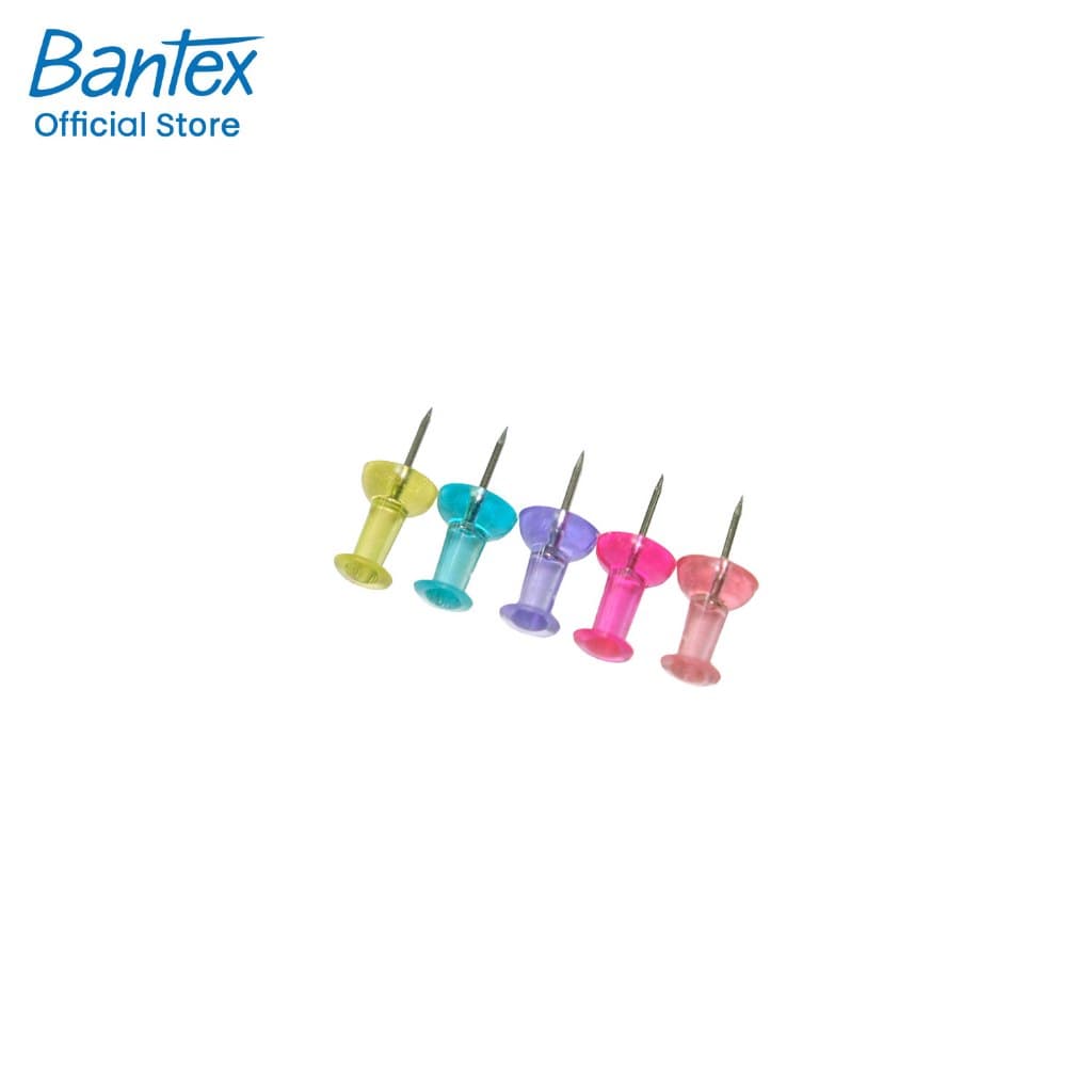 Bantex เข็มหมุด หมุดปักบอร์ด เข็มหมุดหลากสี ขนาด 1 นิ้ว อุปกรณ์สำนักงาน เครื่องใช้สำนักงาน Push-pin รูปที่ 3