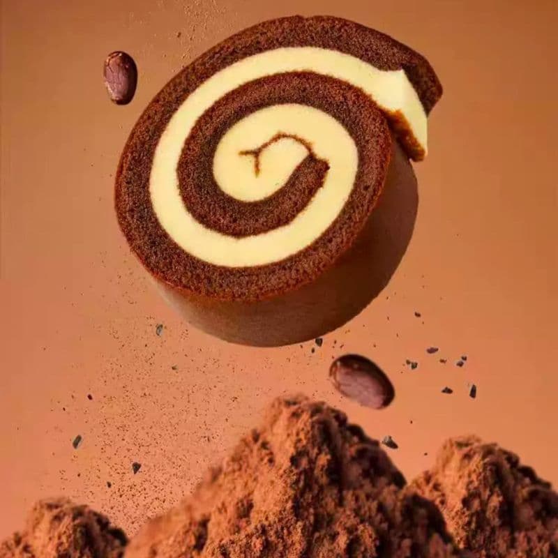 เค้กโรลรสช็อกโกแลต โรลชาเขียว โรลออริจินอล ทานคู่กับนมกาแฟ รูปที่ 7