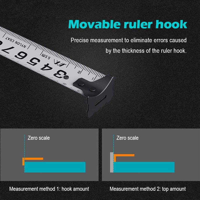 JIMIHOME ตลับเมตร สายวัด Portable Measure Tape สายวัดตัวแบบตลับพกพา ตลับเมตรเทปเหล็ก ความยาว 3.5 / 5.5m สำหรับวัดพื้นที่ รูปที่ 9