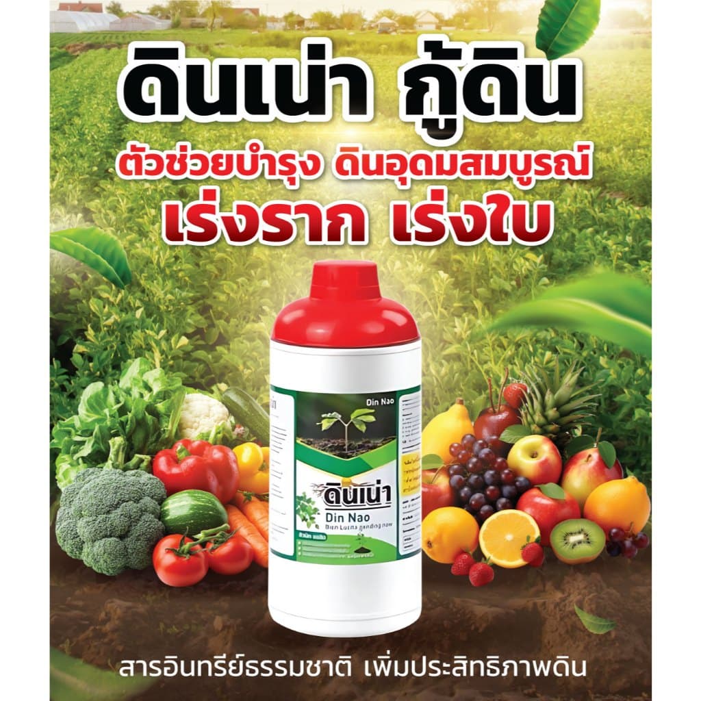 ดินเน่า บำรุงดิน ปรับดิน เติมสารอาหารให้ดิน ราก ใบ ดอก ผล ขนาด 1000 มล. รูปที่ 2