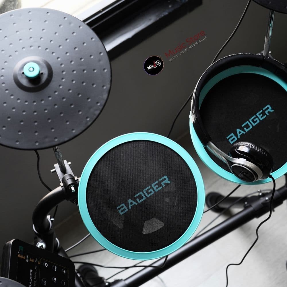 ใหม่ล่าสุด!! BADGER รุ่น DX-01 กลองไฟฟ้าหนังมุ้ง สัมผัส ออกแอมป์ได้ ต่อเป็น MIDI ได้ ทำเพลงได้มี รูปที่ 3
