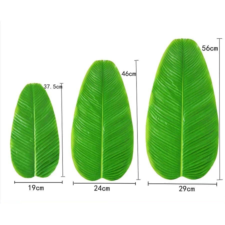 ใบตองปลอม Banana Leaf ใบตองเสมือนจริง ใบตองเทียม ใบประดับโต๊ะ ใบตองพลาสติก ใบตองปลอม ใบตองเทียม ใบกล้วย ใบกล้วยจำลอง รูปที่ 2