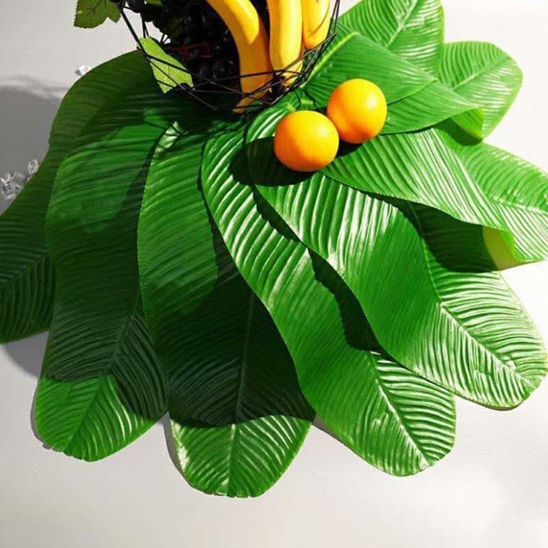 ใบตองปลอม Banana Leaf ใบตองเสมือนจริง ใบตองเทียม ใบประดับโต๊ะ ใบตองพลาสติก ใบตองปลอม ใบตองเทียม ใบกล้วย ใบกล้วยจำลอง รูปที่ 8