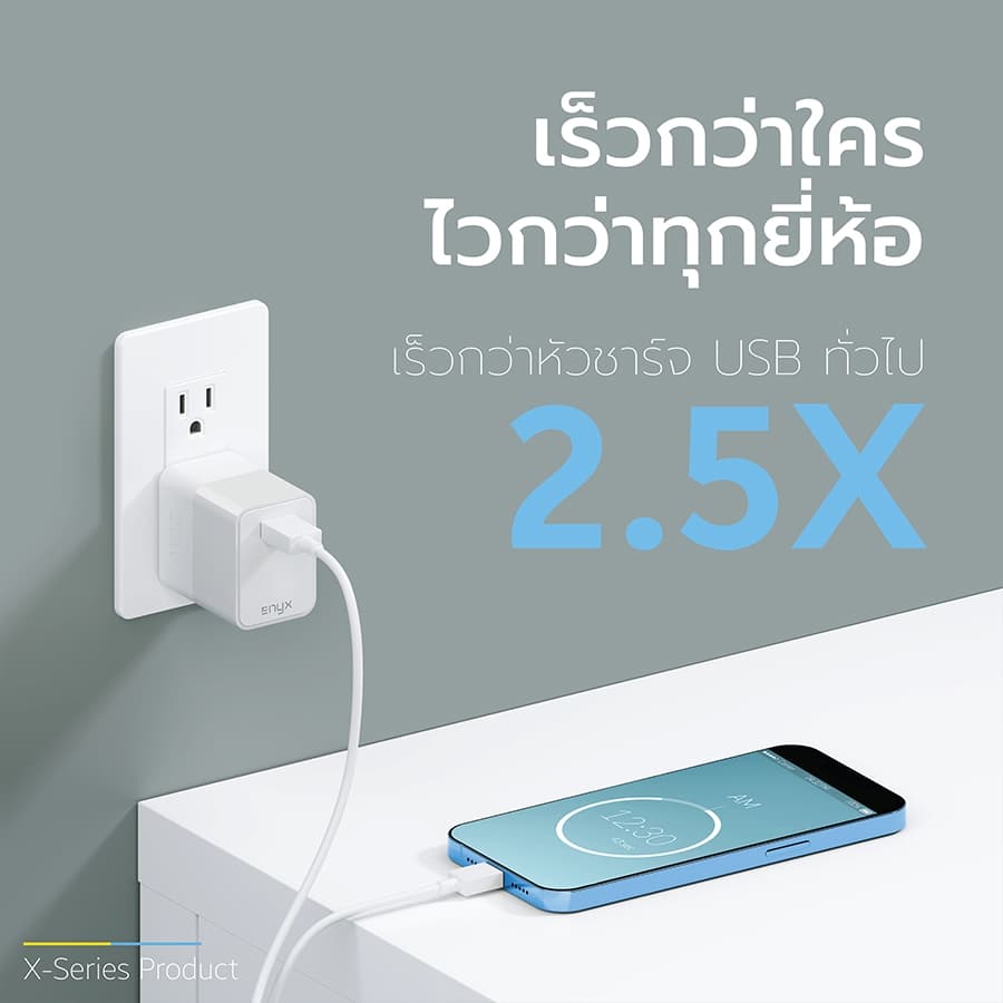 ENYX ชุดชาร์จ รุ่น S-2Xs Fast Charge สายชาร์จ 3.1A / 18W For L/ Micro /Type-C S2X ที่ชาร์จ ชาร์จไว รูปที่ 5
