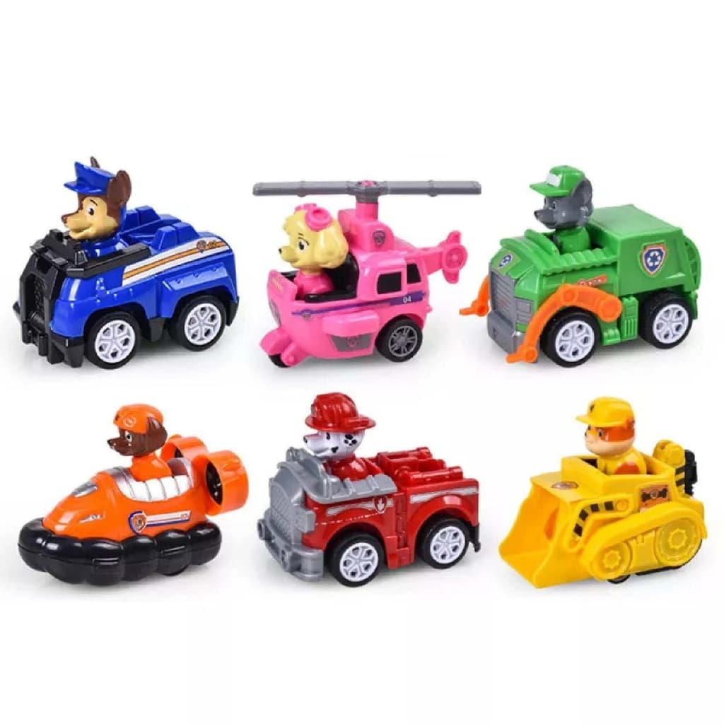 ของเล่นรถ PAW Patrol Winding Car Toys 6/9เปลี่ยนรูปได้+ลงจากรถได้! 1 กล่องมีรถ 6-9 คัน ของเล่นเด็กเสริม รูปที่ 7