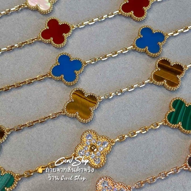 สร้อยข้อมือ ใบโคลเวอร์ ดอก1.5ซม. CIVIL JEWELRY รูปที่ 5