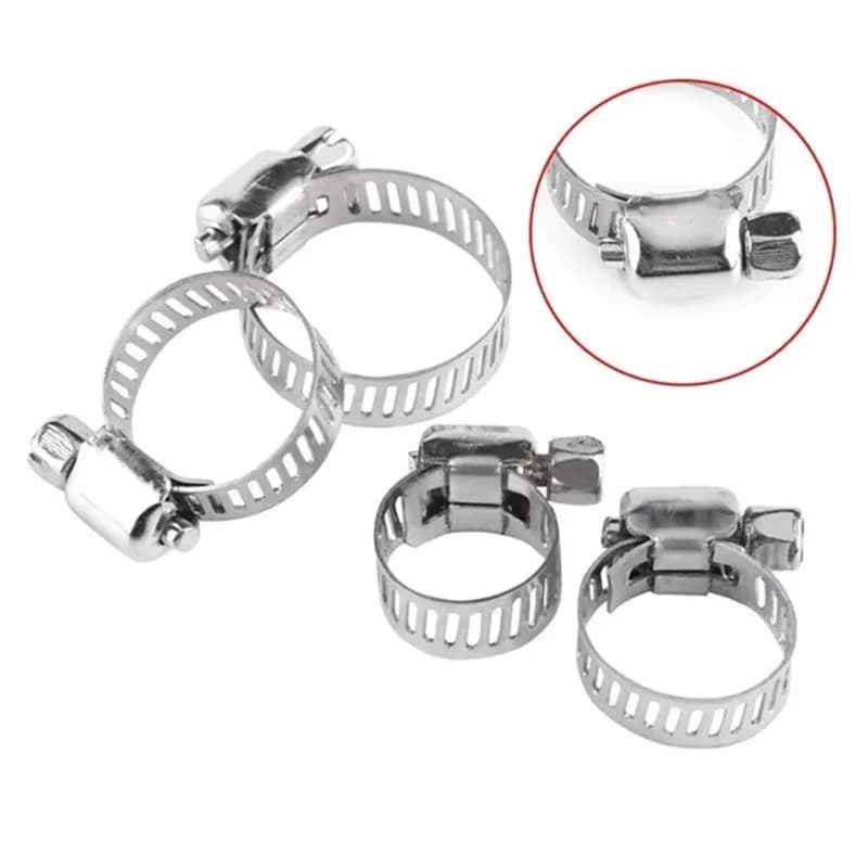 จัดส่งที่รวดเร็วเข็มขัดรัดท่อ เหล็กรัดสแตนเลส 304 เหล็กรัดสายยาง แคล้มรัดท่อ Hose Clip กิ๊ปรัดท่อ เข็มขัดรัดสายยาง รูปที่ 8