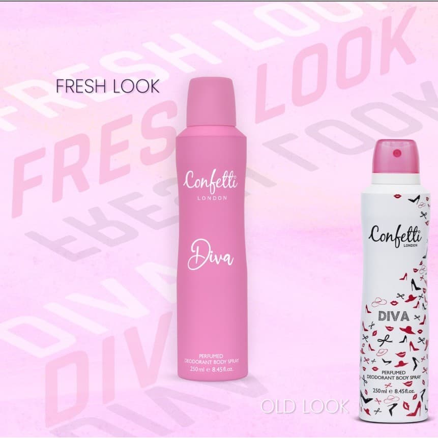 Confetti London Body Spray-Diva 250ml /คอนเฟตติ ลอนดอน บอดี้ สเปรย์ -ดีว่า 250มล. รูปที่ 2