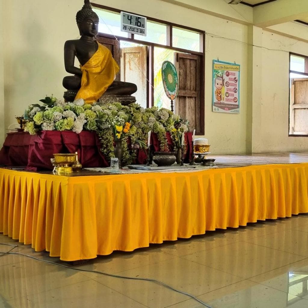 ผ้าประดับติดขอบเวที ขอบโต๊ะ จับจีบสำเร็จรูป โรงงานดณยา รูปที่ 5