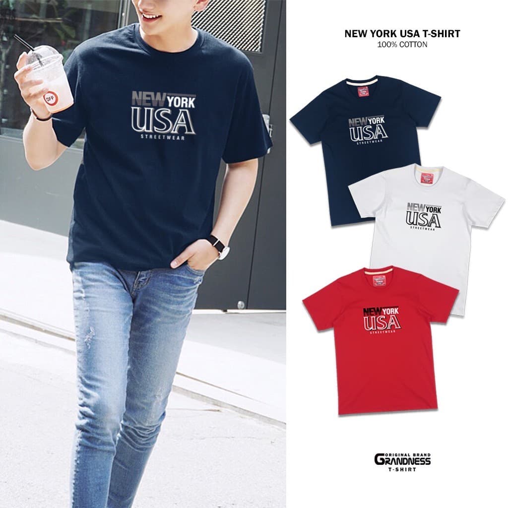 Grandness เสื้อยืดลายกราฟิก รุ่น GN240-42 รูปที่ 1